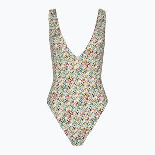 Жіночий купальник Tommy Hilfiger Plunge One Piece з бязі з декількома монограмами