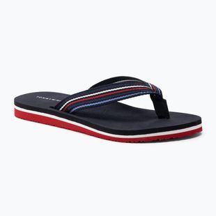 Жіночі шльопанці Tommy Hilfiger Stripes Beach Sandal червоний білий синій