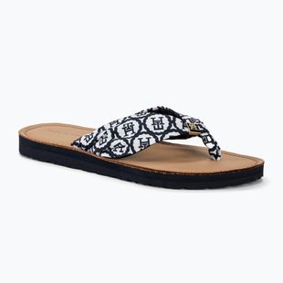 Жіночі шльопанці Tommy Hilfiger Emblem Elevated Beach Sandal космічний синій