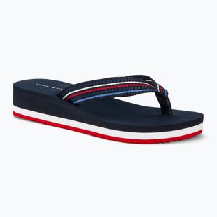 В'єтнамки жіночі Tommy Hilfiger Wedge Stripes Beach Sandal space blue