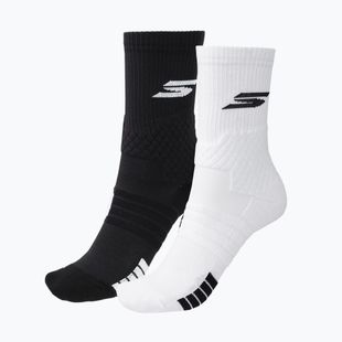 Шкарпетки чоловічі SKECHERS Select Terry Crew 2 пари white/black