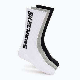 Шкарпетки SKECHERS Terry Crew 1/2 3 pack grey/black