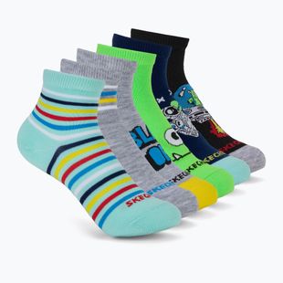 Шкарпетки дитячі SKECHERS Non Terry High Qtr Crew 6 пар grey/grey