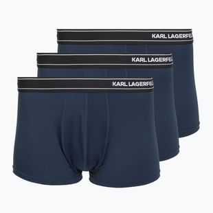 Труси чоловічі KARL LAGERFELD Stripe Logo Micro Trunk 3 пари mood indigo