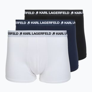 Труси чоловічі KARL LAGERFELD Logo Trunk 3 пари black/white/navy
