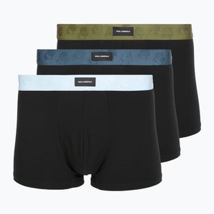 Труси чоловічі KARL LAGERFELD Kameo Logo Trunk 3 пари midnight/clear sky/olive
