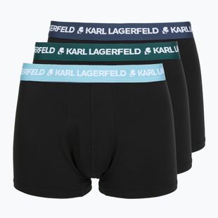 Труси чоловічі KARL LAGERFELD Logo Trunk Colorband 3 пари dark sea/indigo/blue