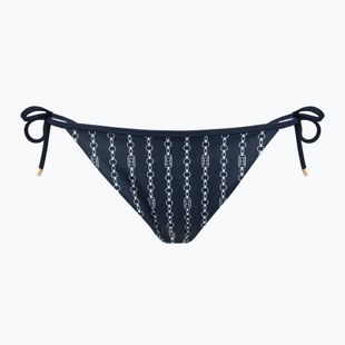 Нижня частина купальника Tommy Hilfiger Cheeky String Side Tie Print flag chain dark night navy