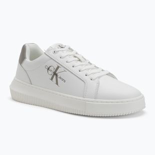 Кросівки чоловічі Calvin Klein YM0YM00681 Chunky Cupsole Monologo Lth triple bright white/rock ridge