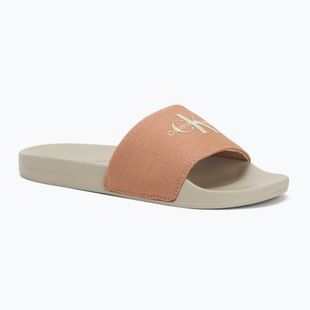 Шльопанці жіночі Calvin Klein YW0YW01835 Slide Monogram Wn tuscany/eggshell