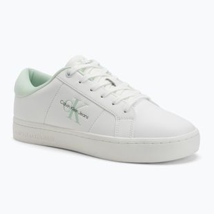 Кросівки жіночі Calvin Klein YW0YW01444 Classic Cupsole Lowlaceup Lth Wn bright white/moonlight jade