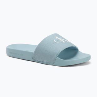 Шльопанці жіночі Calvin Klein YW0YW01835 Slide Monogram Wn triple cloud blue