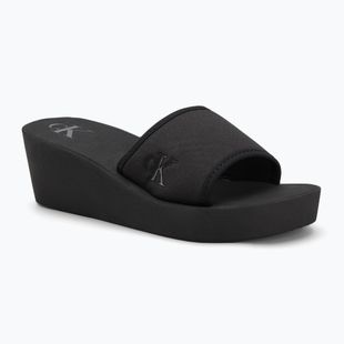 Шльопанці жіночі Calvin Klein YW0YW01725 Beach Wedge Slide Canvas triple black