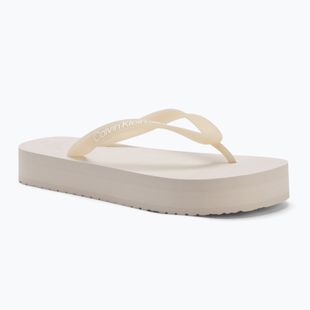 В'єтнамки жіночі Calvin Klein YW0YW01830 Beach Sandal Flatform Tpu eggshell/bright white