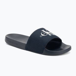 Чоловічі шльопанці Calvin Klein YM0YM01271 Slide Monogram Cv потрійні темно-сині Calvin