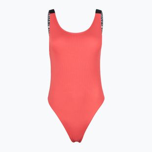 Жіночий злитий купальник Calvin Klein KW0KW02754 Intense Power Rib Scoop Back One Piece-RP сліпучий кораловий