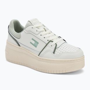 Кросівки жіночі Tommy Jeans Retro Basket Flatform ecru/misty sage