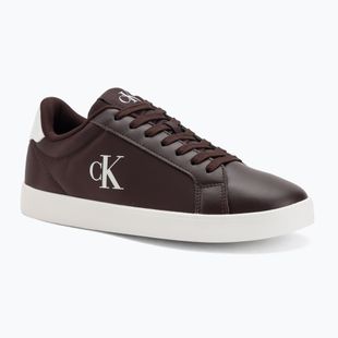 Кросівки жіночі Calvin Klein YW0YW01781 3 Cupsole Laceup PU MG bordeaux/bright white