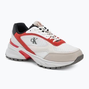 Кросівки чоловічі Calvin Klein YM0YM01379 Hike Runner Mesh MIX bright white/grey/flame scarlet
