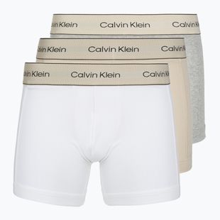 Труси чоловічі Calvin Klein LV00NB4447 Brief 3 пари oyster gray/grey heather/white