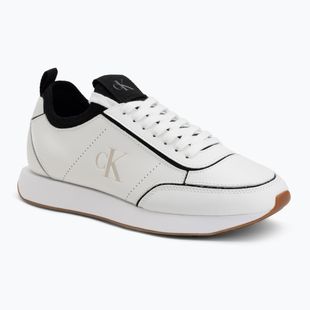 Взуття жіноче Calvin Klein HW0HW02994 Retro Runner Sock Patch Leather bright white/black