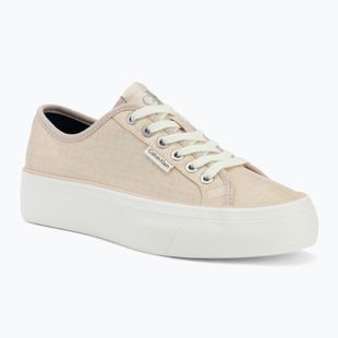 Кросівки жіночі Calvin Klein HW0HW02970 Vulc Flatf Laceup Ripst whisper pink/key largo