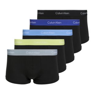 Труси чоловічі Calvin Klein LV00NB4390 Low Rise Trunk 5 пар black wb/blue descent wb/green bi/kahki