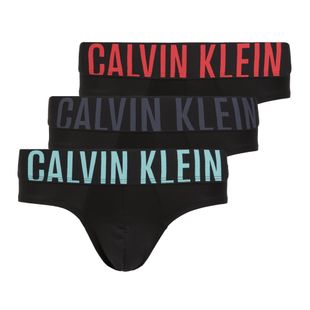 Труси чоловічі Calvin Klein 000NB3610A Hip Brief 3 пари black w/ombre blue logo/black w/c