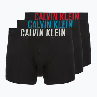 Труси Calvin Klein 000NB3609A Boxer Brief 3 пари black w/oatmeal logo/black w/age