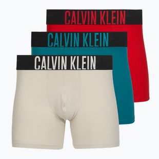 Труси Calvin Klein 000NB3609A Boxer Brief 3 пари oatmeal/aged redwood/bright turquoi