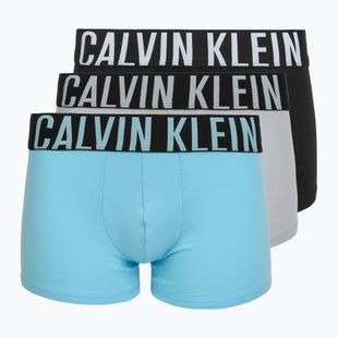 Чоловічі боксери Calvin Klein 000NB3608A Trunk 3 пари harbor mist/black/chilly blue