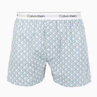 Труси Calvin Klein LV00NM2831 Boxer Trad icon cotton emblem chalk/gulf blue