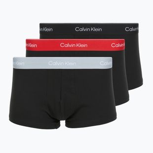 Труси Calvin Klein LV00NB4389 Low Rise Trunk 3 пари black/adrenaline rush/white/black