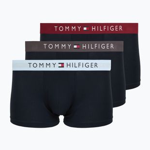 Боксерки чоловічі Tommy Hilfiger Trunk WB 3 pairs dark ash/brzy blue/rouge