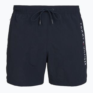 Шорти для плавання чоловічі Tommy Hilfiger Medium Drawstring Zip Pocket desert sky