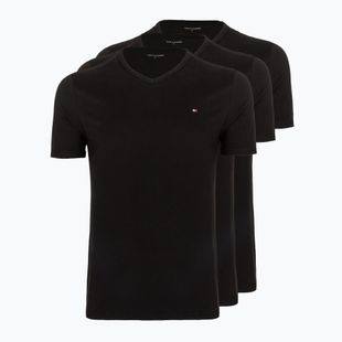 Чоловіча футболка Tommy Hilfiger Cotton V-Neck, комплект з 3 штук, чорний/чорний/чорний