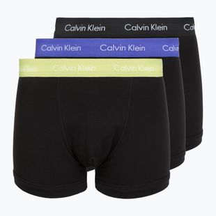 Труси чоловічі Calvin Klein 0000U2662G Trunk 3 пари black w green bloom wb/black w da