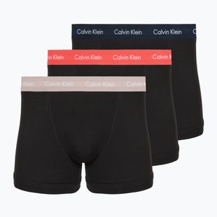 Труси чоловічі Calvin Klein 0000U2662G Trunk 3 пари black w green bloom wb/black w da