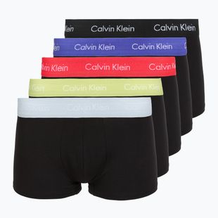 Труси Calvin Klein LV00NB4412 Low Rise Trunk 5 пар black w green bloom wb/black w dazzlin