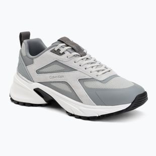 Взуття чоловіче Calvin Klein HM0HM02220 Hike Runner Stripe Mix Nylon Suede light grey/granite grey