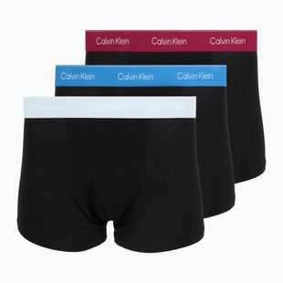 Боксерки чоловічі Calvin Klein LV00NB4286 Relaxed Fit Trunk black bodies w/ poseidon blue/plein