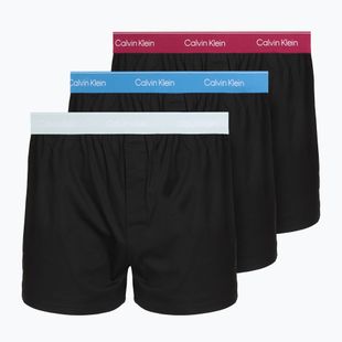 Боксерки чоловічі Calvin Klein LV00NB4267 Boxer Slim black bodies w/ poseidon blue/plein