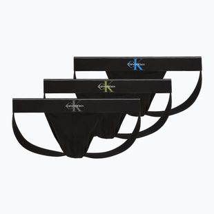 Труси чоловічі Calvin Klein LV00NB4644 Jock Strap black bodies w/ granite gray/poseid