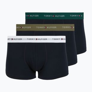 Боксерки чоловічі Tommy Hilfiger Trunk WB 3 pack nb//white/orna green/utility olive