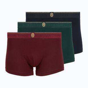 Боксерки чоловічі Tommy Hilfiger Trunk 3 pack navy blue/nocturnal green/burgundy