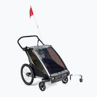 Причіп велосипедний двомісний  Thule Chariot Lite зелений 10203022