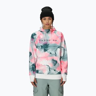 Кофта для сноуборду жіноча 686 Bonded Fleece Pullover Hoody geranium pink ink