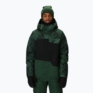 Куртка для сноуборду чоловіча 686 Geo Insulated moss green colorblock