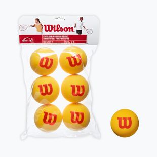 Тенісні м'ячі дитячі Wilson Starter Tour Foam Tball 6 шт. жовті WRZ259300