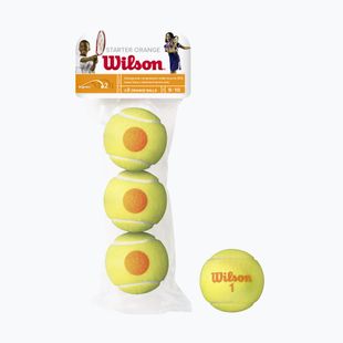 Тенісні м'ячі дитячі Wilson Starter Orange Tball 3 шт. жовті WRT137300